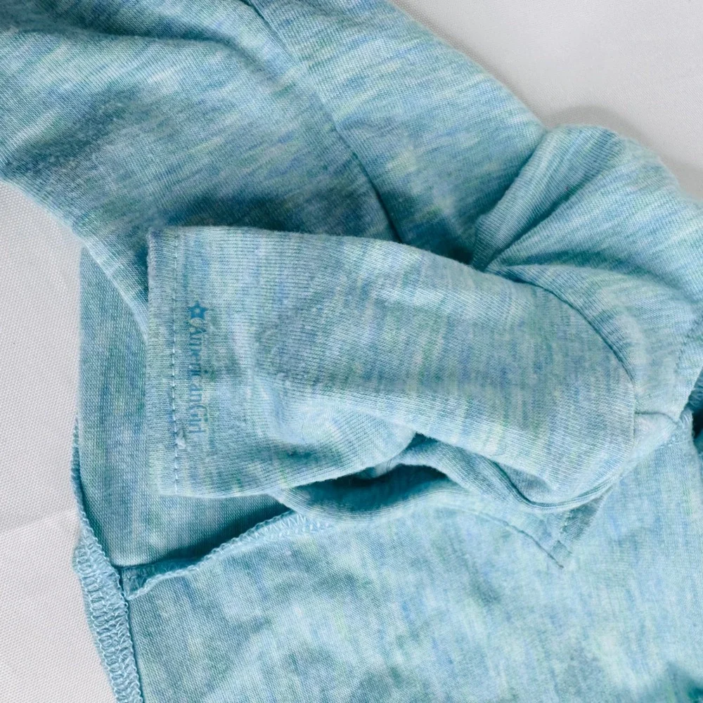 American Girl‎ Doll Pajama Sleep Shirt Light Blue Puppy Honey